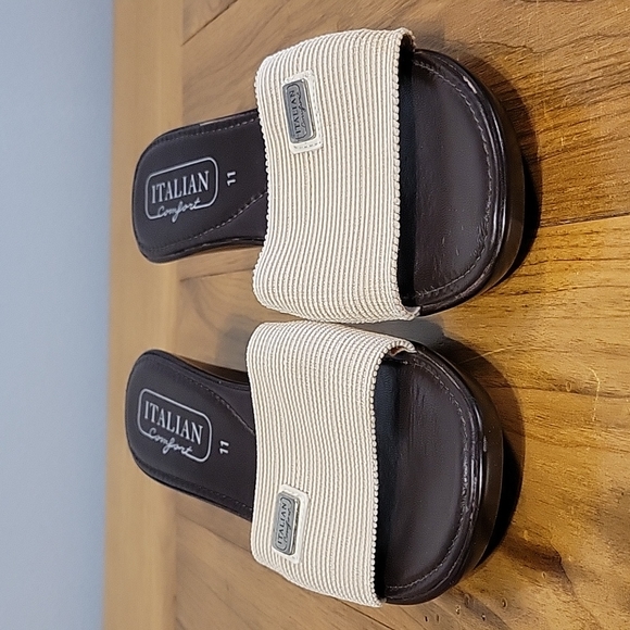 Italian Comfort women's 11 wedged slide sandal - Picture 2 of 8